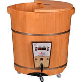 木风泡脚桶木桶加热恒温家用按摩全自动木质木盆小腿蒸汽洗脚足浴