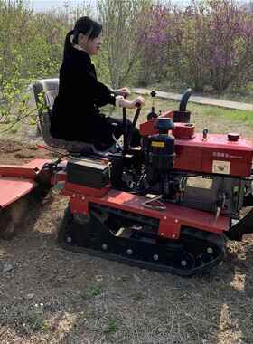 履带式旋EIL耕多机带多功能旱两水用小型微耕机农用小型用履拖拉