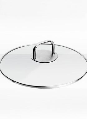 双人正品Novaplus16/20/24/28/30/32cm防烫盖提钢化玻璃锅盖