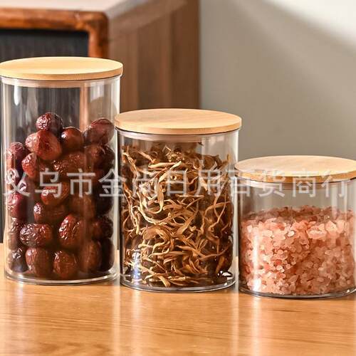 Sealed plastic thickened transparent storage box, round snac