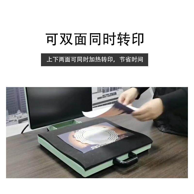 38*38平板烫画机手动压烫热转印烫画机器T恤印图 可双面烫印