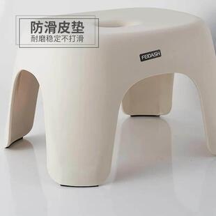 需定制塑料洗澡凳子老人防滑浴室椅加厚淋浴凳孕妇儿童方凳换鞋洗