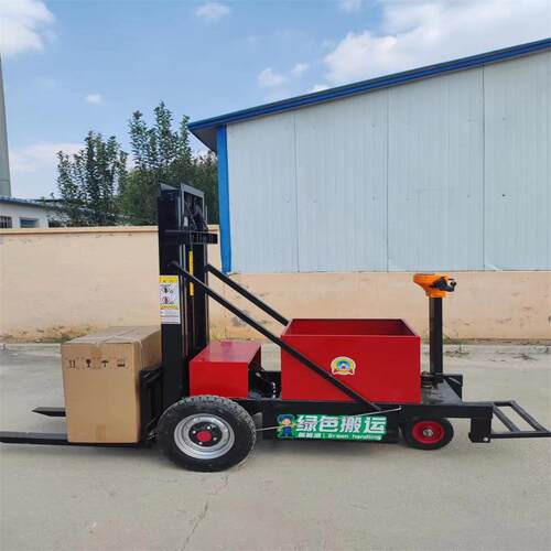 小型液压简易叉车站驾式电动小型叉车1吨仓库搬运卸货堆高车叉