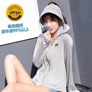 防曬服薄款 透氣帶帽騎車短外套 新款 防曬衣女冰絲防紫外線2023夏季