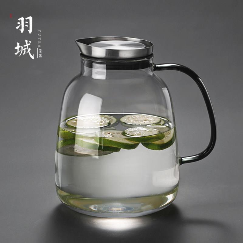 冷水壶耐高温北欧创意水杯套装耐热防爆大容量玻璃壶家用凉水壶