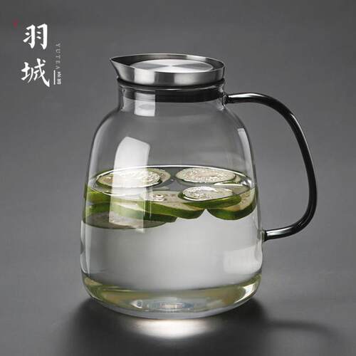 冷水壶耐高温北欧创意水杯套装耐热防爆大容量玻璃壶家用凉水壶