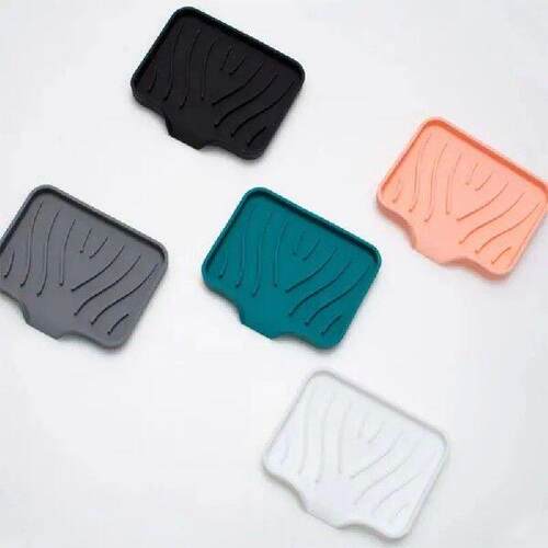 Self Draining Soap Bar Holder Silicone Kitchen Sink Soap