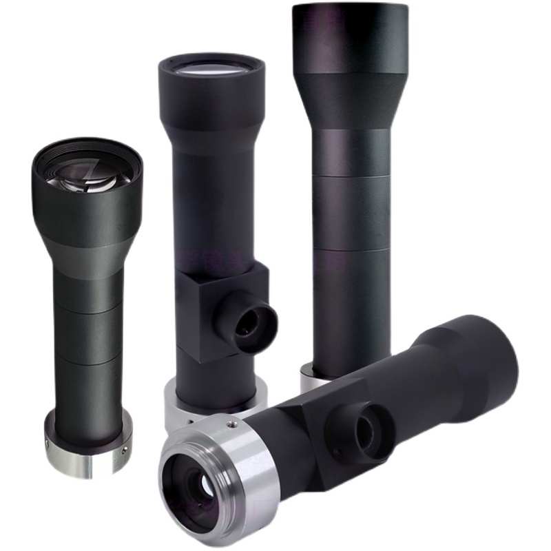 2倍远心镜头物距110mm高清低畸变工业镜头1x4x倍率CCD镜头C口相机