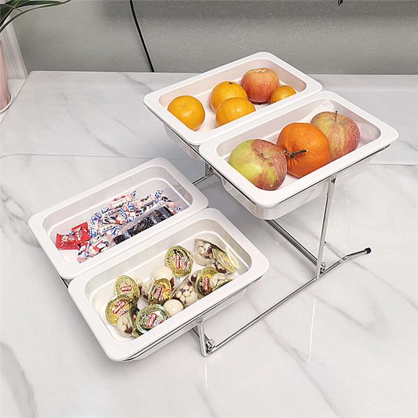 果层自助餐点心架面包蛋糕水托盘冷餐菜凉菜卤F76HT7H9试吃盘带透