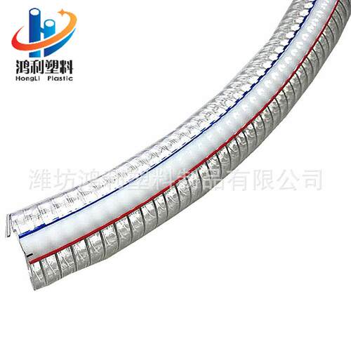 PVC螺旋钢丝管透明软管pvc钢丝增强弹簧管 加厚耐寒dn32 90mm