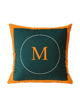 正品墨绿沙发抱枕客厅床头橙色车奢靠垫靠用枕轻靠高级感背腰套不