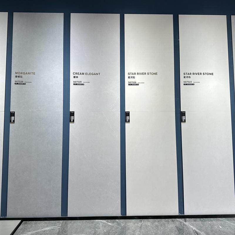 广砖东素色微水泥超干粒哑光细客厅瓷砖750x150灰色磨具面75地防0