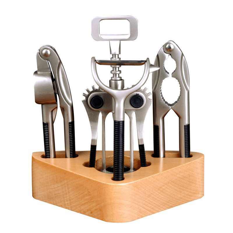 开瓶五件夹器具压小工蒜红酒器削皮现货器厂家直销厨房 套装核桃