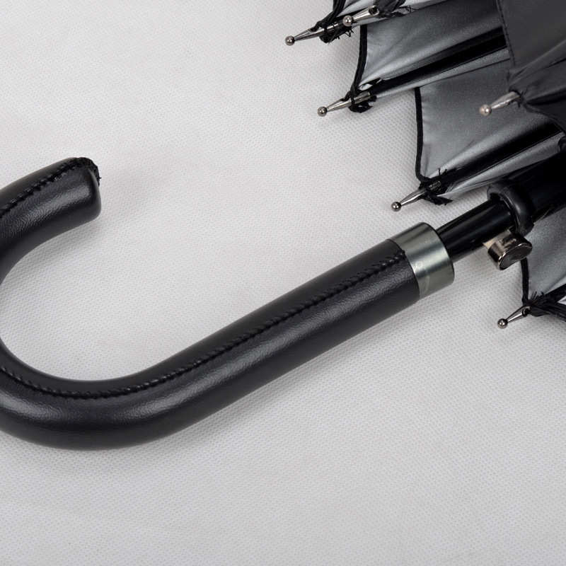 高尔夫伞真双层防晒伞黑胶太阳伞长柄直杆伞商务礼品彩色数码印