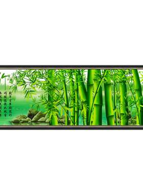 新款5D客厅钻石画满钻节节高升竹报平安竹子2022点贴钻十字绣书房