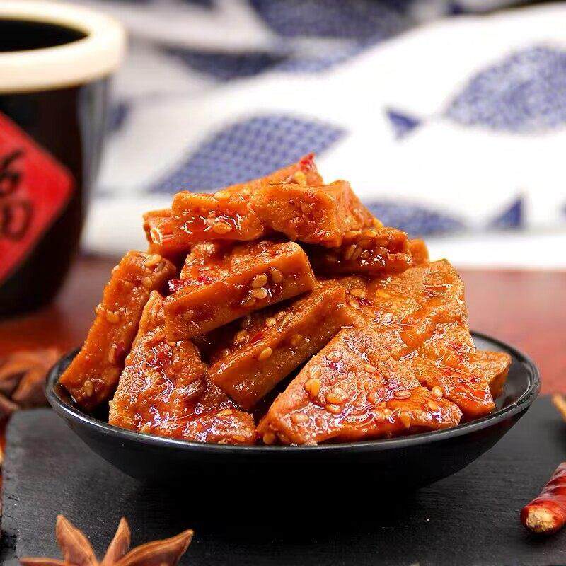 盐津铺子三角香干香辣味湖南特产豆腐干休闲办公解馋小吃零食品