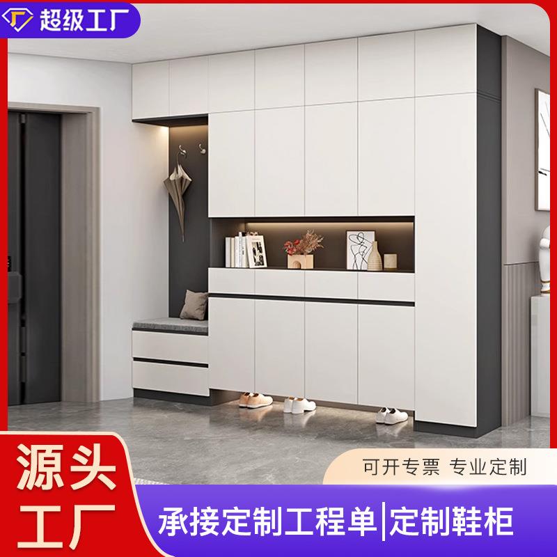 全屋定制衣柜简易挂衣区多一体靠墙大衣柜玄关柜一体衣柜带化妆台