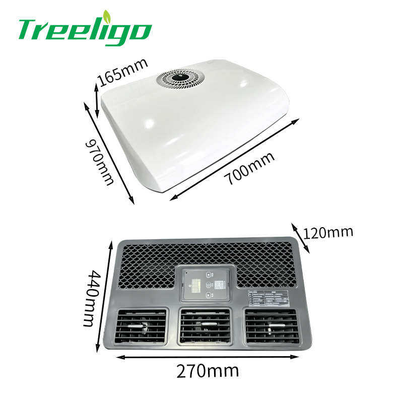 12V24V48V110V220V冷暖卡车游艇房车底置顶置车载小空调一体机