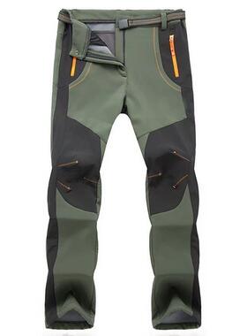 N 86036 Men's Windproof Fleece Pants 户外保暖软壳裤