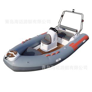 救援艇 PVC船 欢迎咨询 冲锋舟皮划艇 玻璃钢充气艇RIB430C