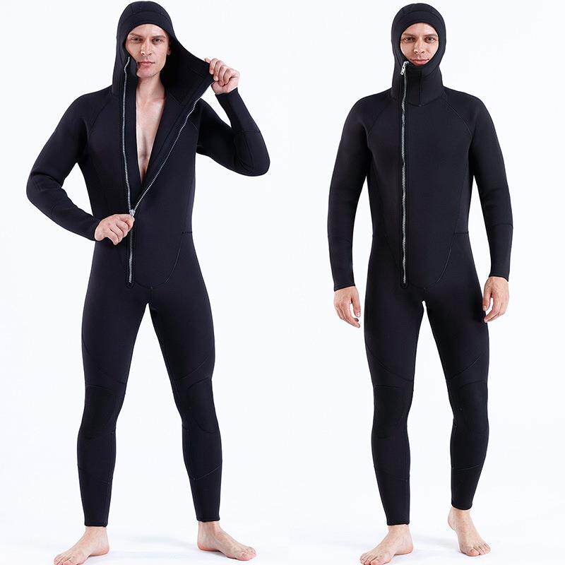 DEDEPU5mm潜水服全身防水男保暖防寒男士冲浪服连体加厚保暖