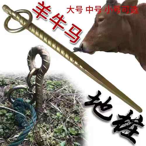 栓牛地桩加粗铁撅子地锚栓狗栓牛地钉帐篷固定地钉大棚钉畜牧养钉