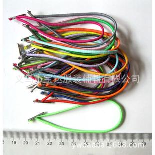 手套连接绳 现货供应4cm长穿孔卡头绳黑白倒刺卡扣绳进口松紧倒钩