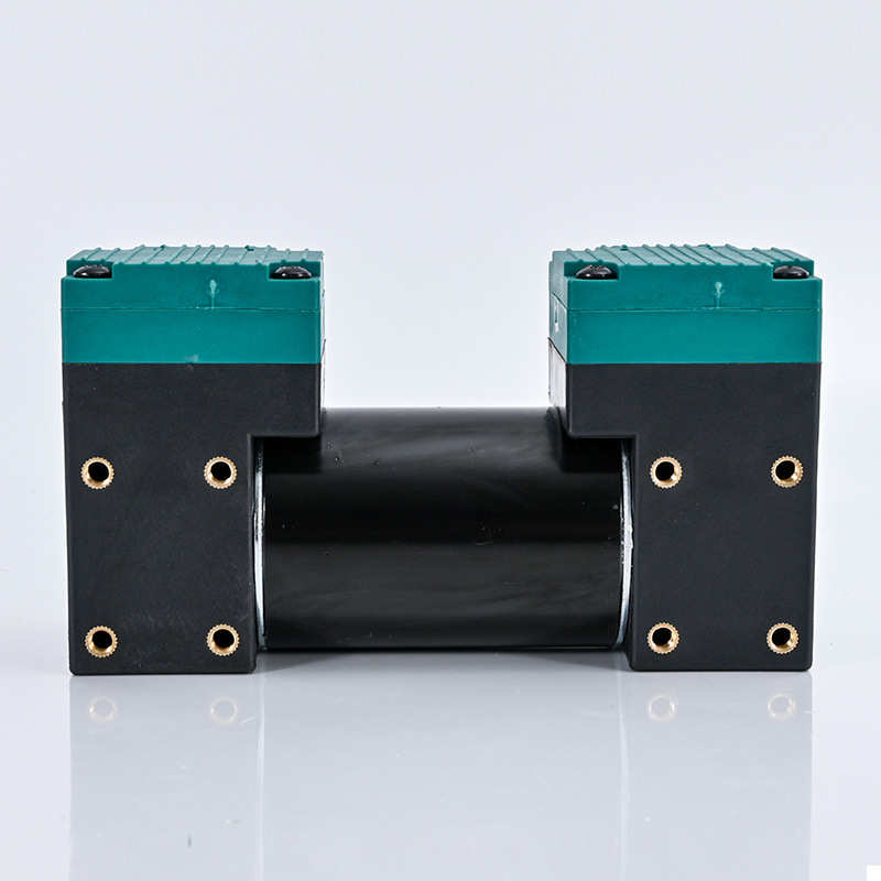 微型真空隔膜泵尼龙塑料泵体电动直流电连接双头泵小型膜片泵