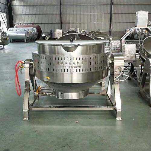 厂家可定高压夹层锅 高温蒸煮设备 诸城不锈钢卤煮锅制造商