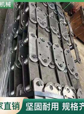 锈钢链条业单双链排大节矩弯板条IIE工传动输送链条滚珠不直板链