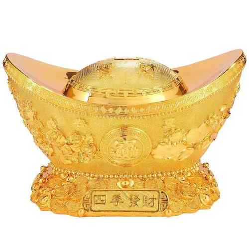 金元宝聚宝盆存钱罐摆件招财聚财家居客厅玄关装饰品开业
