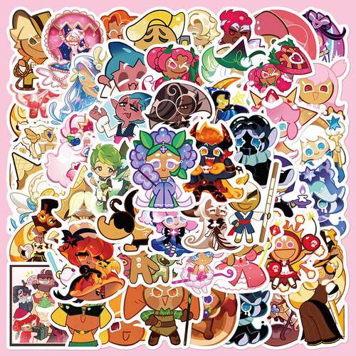 50张游戏Cookie Run Kingdom贴纸饼干人王国笔记本电脑装饰贴画