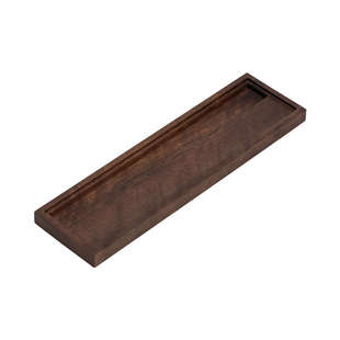 木质茶杯收纳架单层实木晾杯架杯子置物架茶具沥水杯托茶道配件