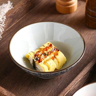料理店端食菜碗家用吃米饭中号碗陶瓷Y^5.75英寸斗笠碗丼饭碗 日式