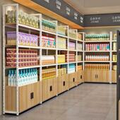 超市货架置物架多层展示柜文具店便利店单面双面中岛柜零食展示架