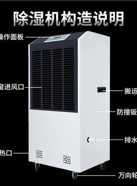 工业除机大JY-990E功率车地下室除湿机除工业间湿器商用继湿洋现