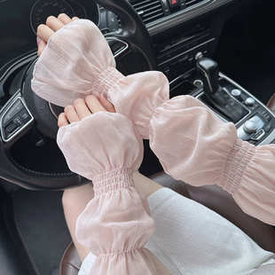 名媛风开车袖 新品 女夏季 甜美灯笼袖 套 生态原浆纱透气舒适防晒冰袖