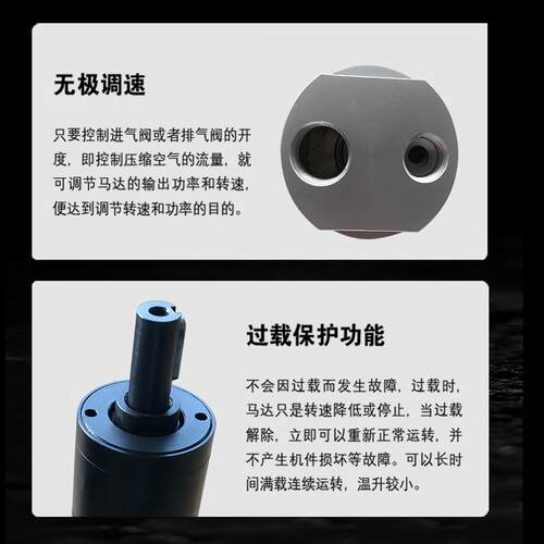 微型气动马达CT36M10A减速安全防爆可正反转大功率工具专用高转速