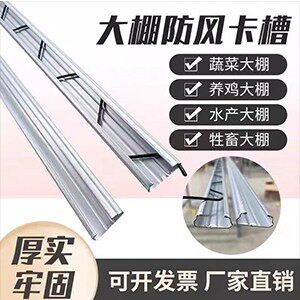 贵州产热镀锌大棚卡槽卡簧 防锈铝合金连接片压条