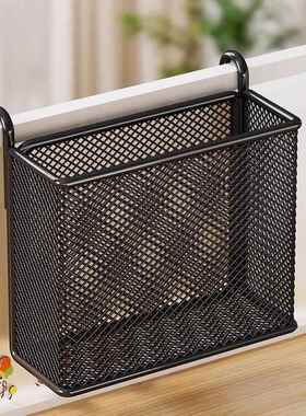 笔筒悬挂式挂钩收纳盒办公室桌面隔板屏风挂篮可壁挂工位床边储物