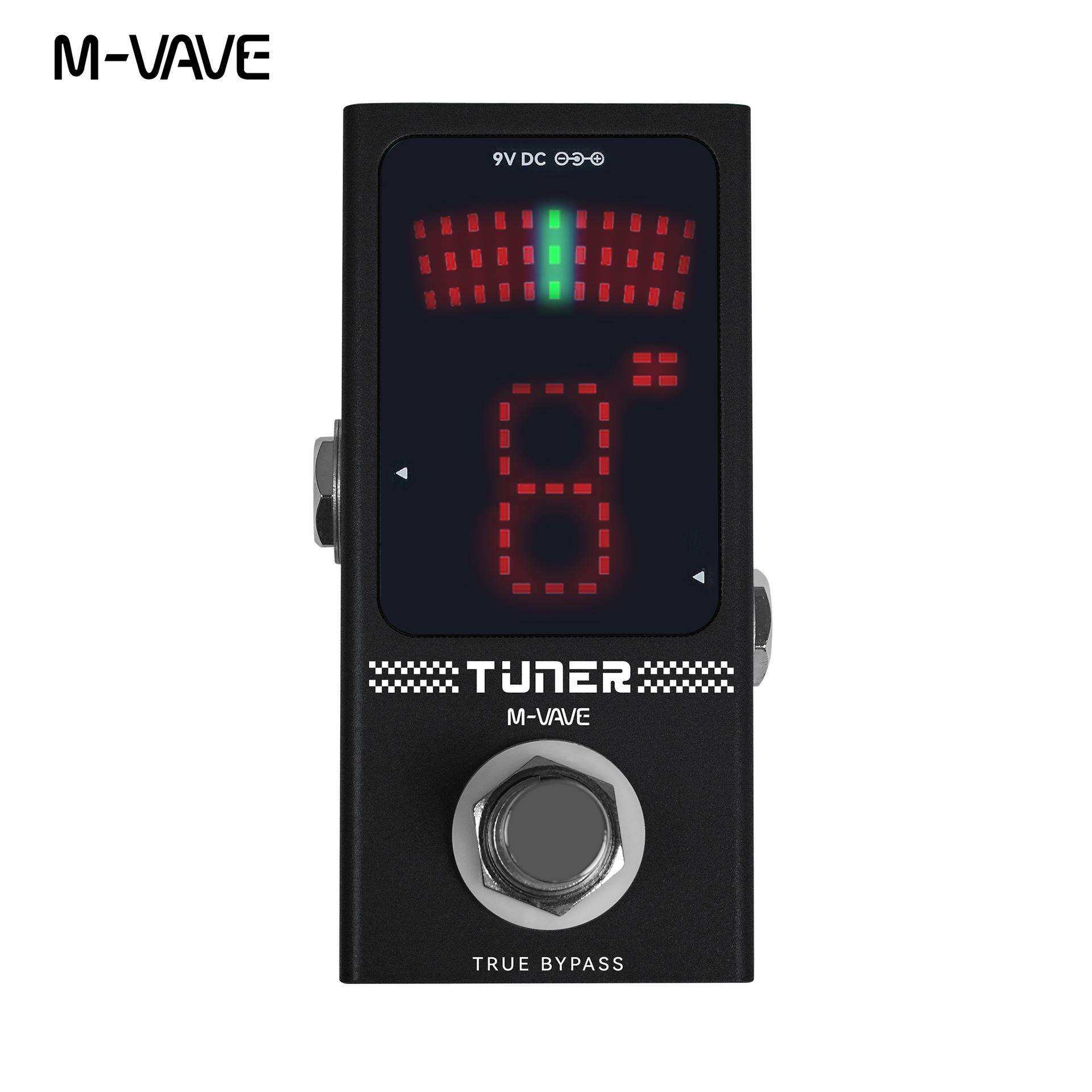 M-VAVE迷你踏板校音器调音器吉他贝斯单块效果器TUNER