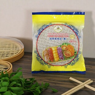 泰国水妈妈牌RiCE PAPER 春卷皮米纸卷薄饼皮500g 水妈妈春卷皮