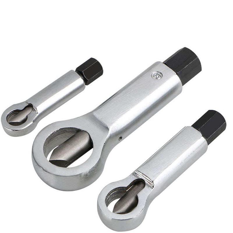 3pc生锈螺母破切器9-22mm受损螺栓螺帽破开器 现货批发螺母分离器