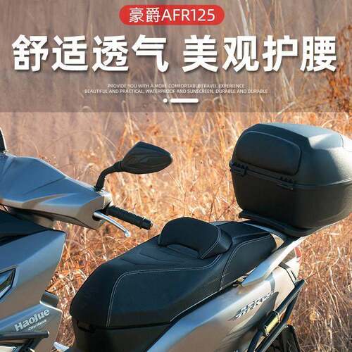 适用豪爵afr125NFR125坐垫总成虎鲨VX125 UFD125靠腰座垫柔软座包