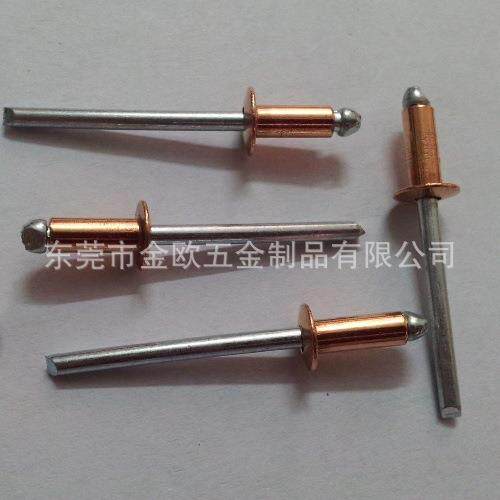 (开票)拉铆钉厂家铜拉铆钉开口型圆头红铜紫铜拉钉抽芯铆钉