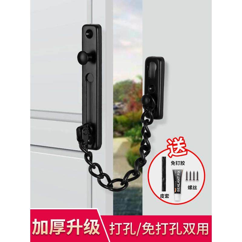 免打孔不锈钢搭扣锁扣老式木门明装插销90度直角推拉门扣门栓门锁