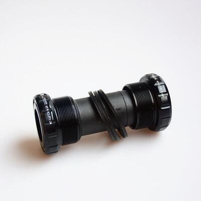 山地公路自行车培林BB中轴 中空一体牙盘旋入式螺纹中轴68-73MM