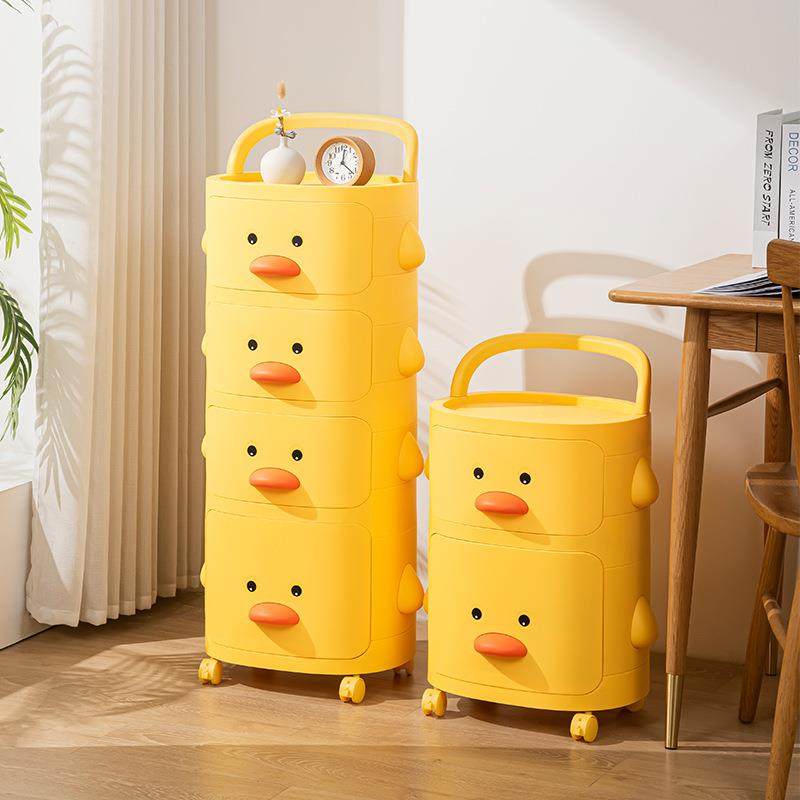 儿童具收架纳架小推车IOD置物玩宝架大容量客厅绘本架宝书书包整