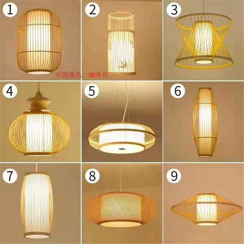 个性意灯中式竹编吊饭店YE471茶楼式日茶创室竹编藤艺吊灯厂家直