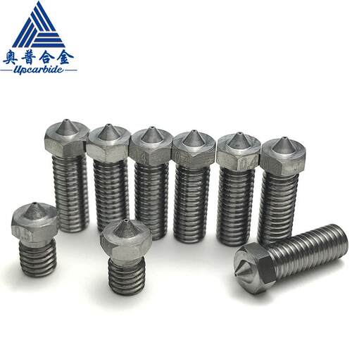 3D打印机喷嘴 硬质合金3d喷嘴V6型号Volcano加长款0.40.50.6内孔